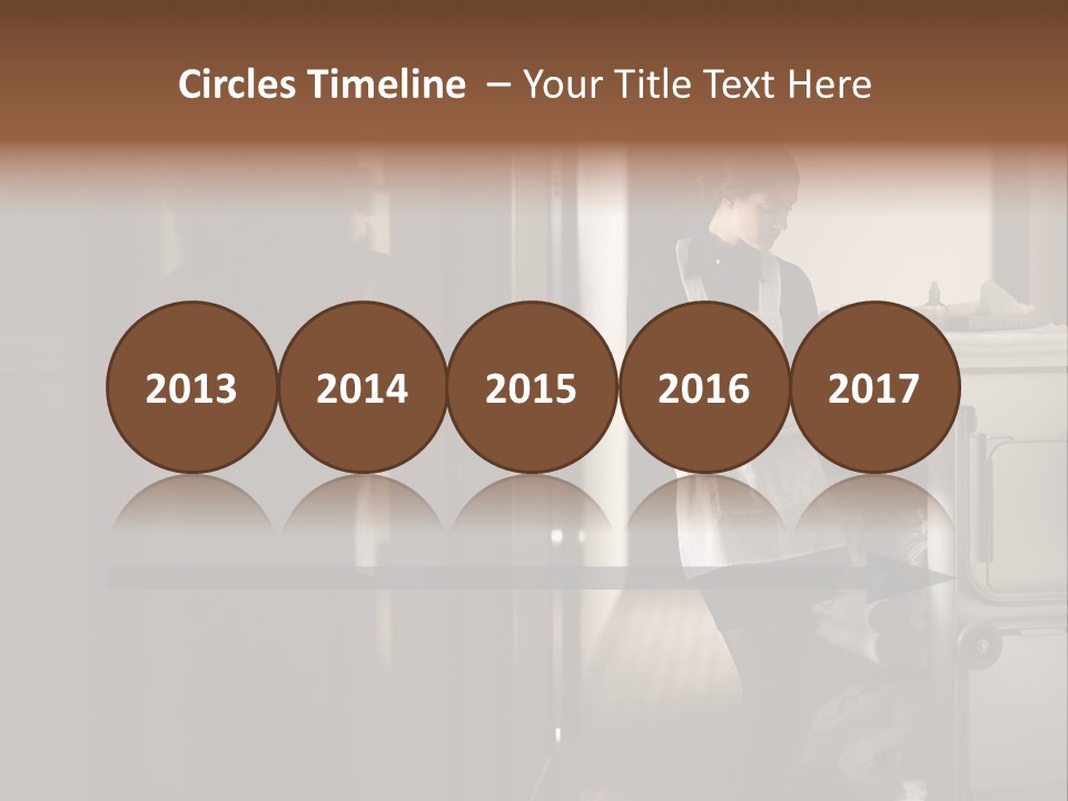 Bed Bedroom Corridor PowerPoint Template