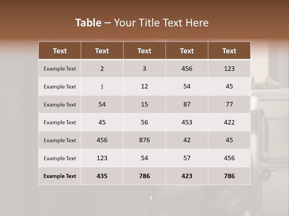 Bed Bedroom Corridor PowerPoint Template