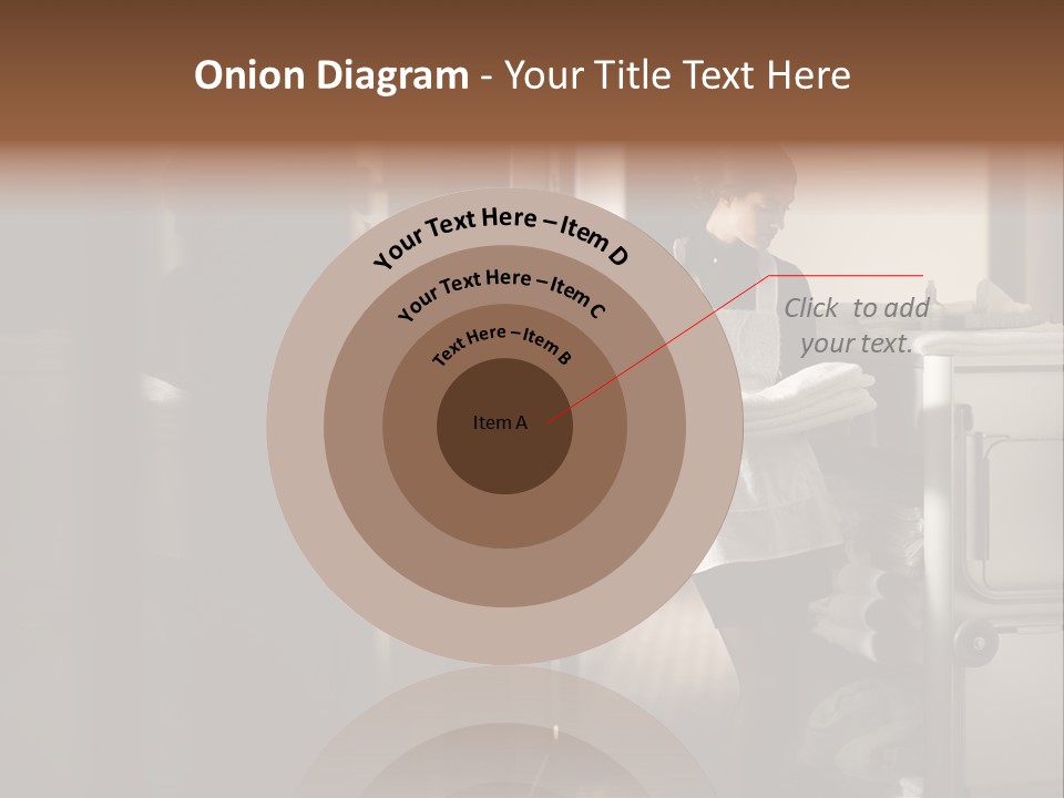 Bed Bedroom Corridor PowerPoint Template