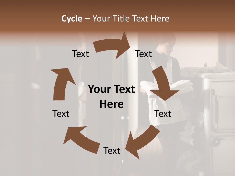 Bed Bedroom Corridor PowerPoint Template