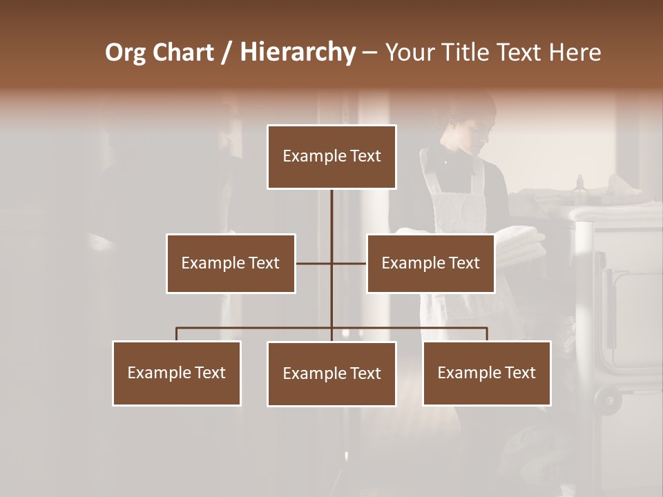 Bed Bedroom Corridor PowerPoint Template