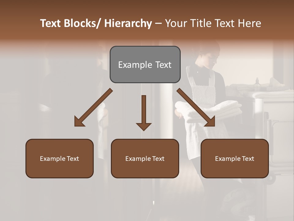 Bed Bedroom Corridor PowerPoint Template