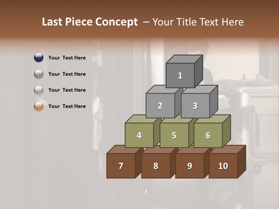 Bed Bedroom Corridor PowerPoint Template