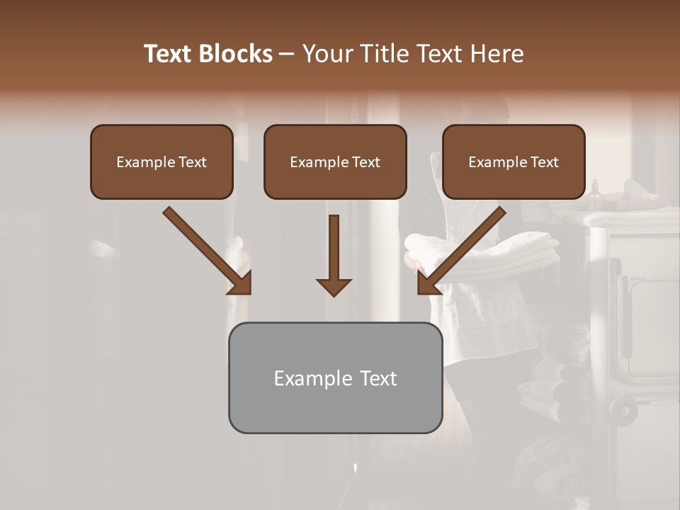 Bed Bedroom Corridor PowerPoint Template
