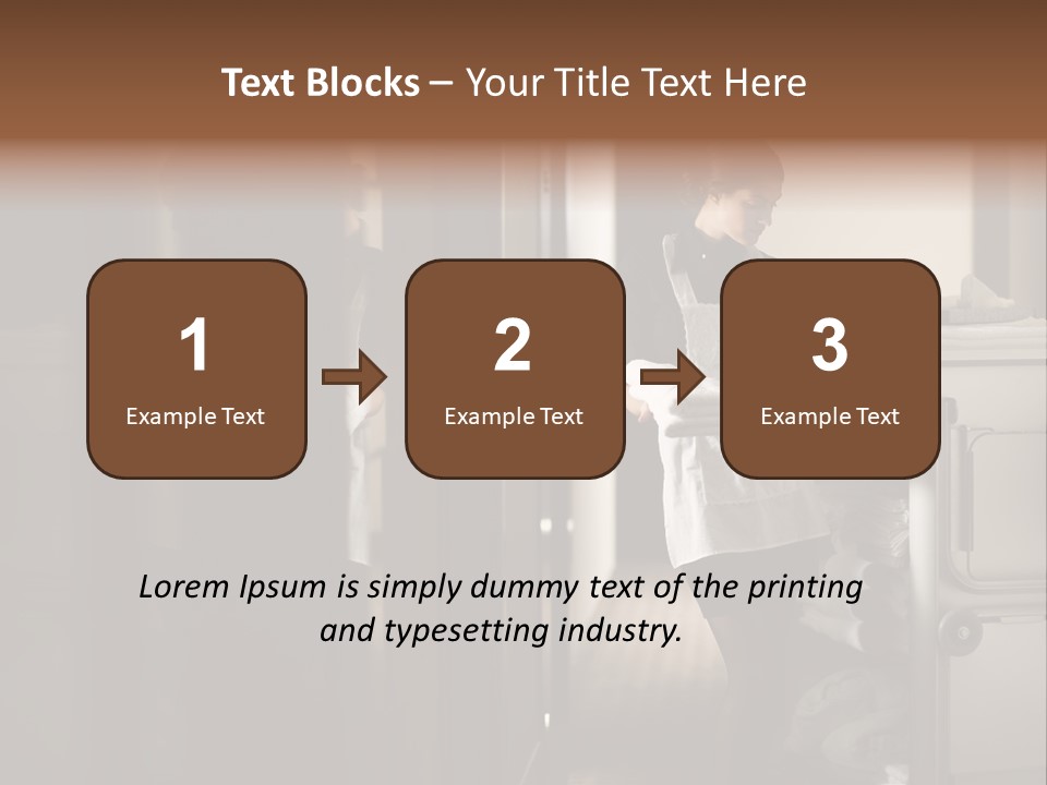 Bed Bedroom Corridor PowerPoint Template