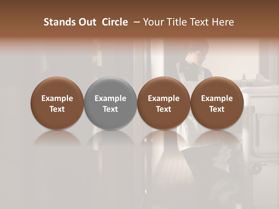 Bed Bedroom Corridor PowerPoint Template