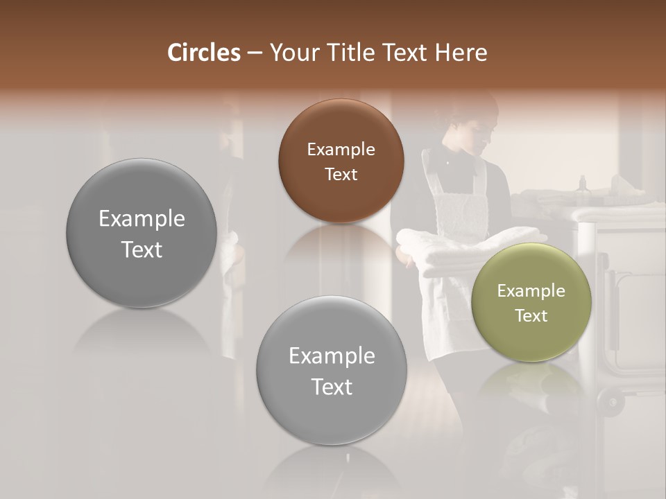 Bed Bedroom Corridor PowerPoint Template