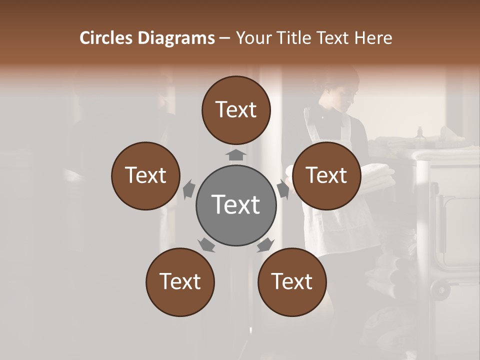 Bed Bedroom Corridor PowerPoint Template