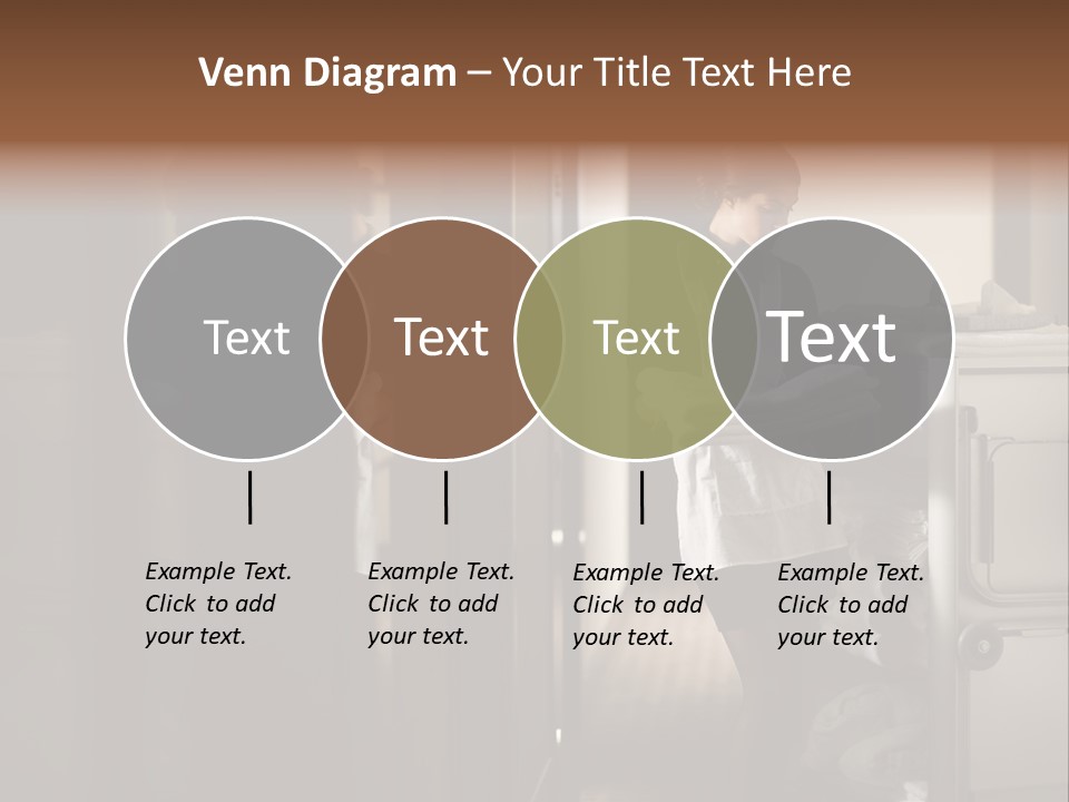 Bed Bedroom Corridor PowerPoint Template