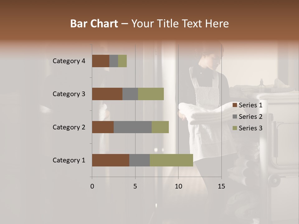 Bed Bedroom Corridor PowerPoint Template