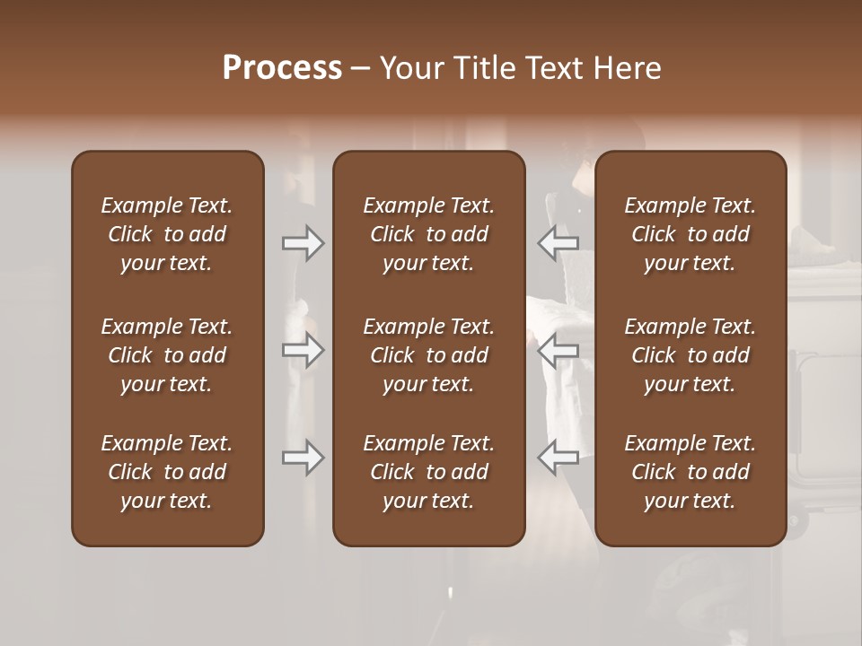 Bed Bedroom Corridor PowerPoint Template