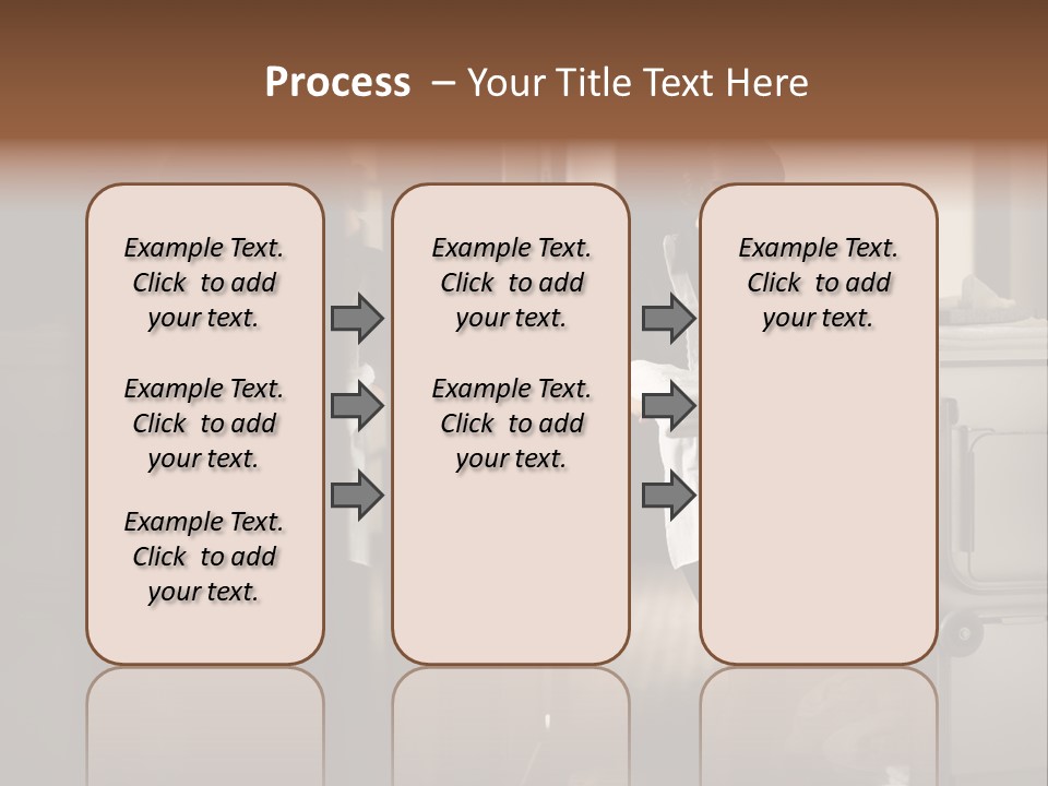Bed Bedroom Corridor PowerPoint Template