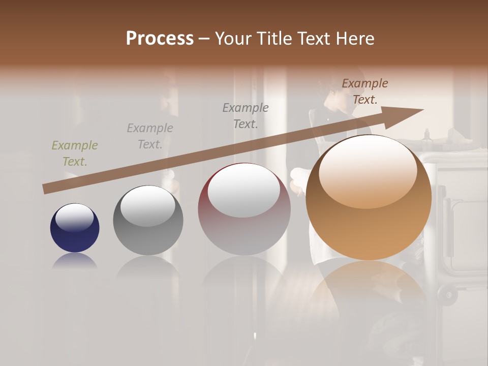 Bed Bedroom Corridor PowerPoint Template