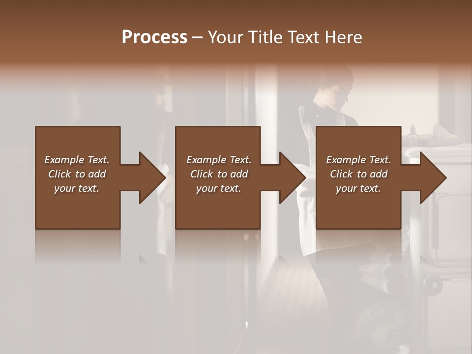 Bed Bedroom Corridor PowerPoint Template