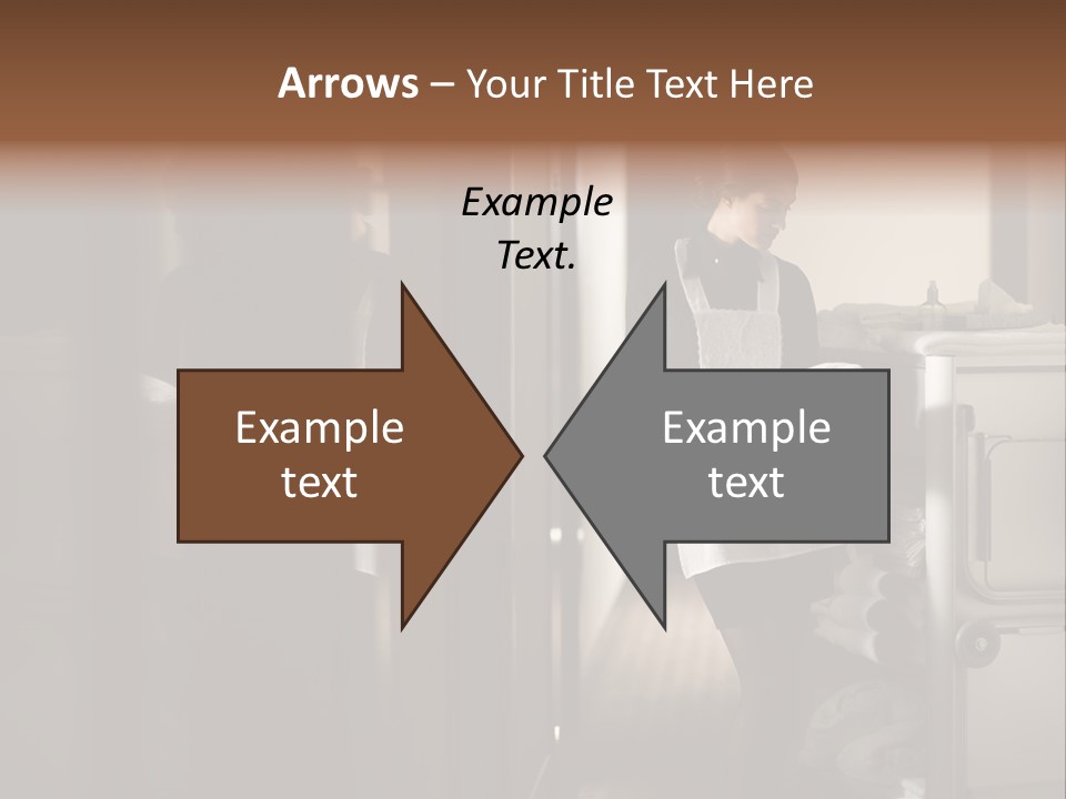 Bed Bedroom Corridor PowerPoint Template