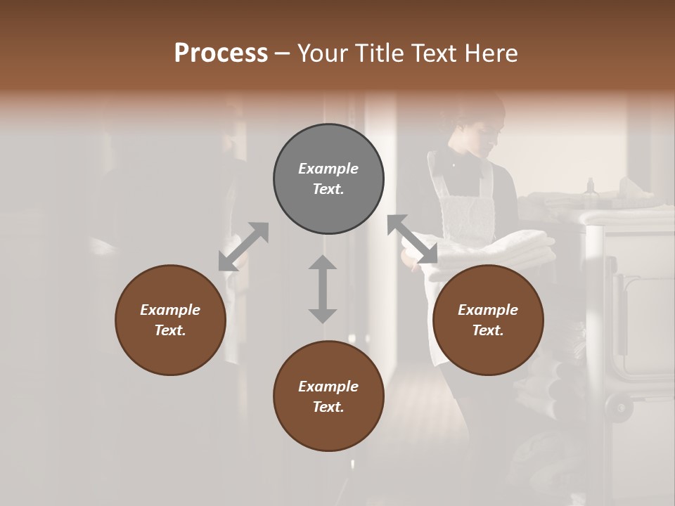 Bed Bedroom Corridor PowerPoint Template