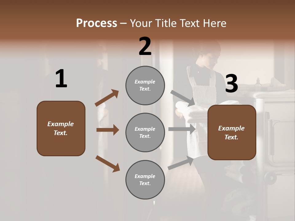 Bed Bedroom Corridor PowerPoint Template
