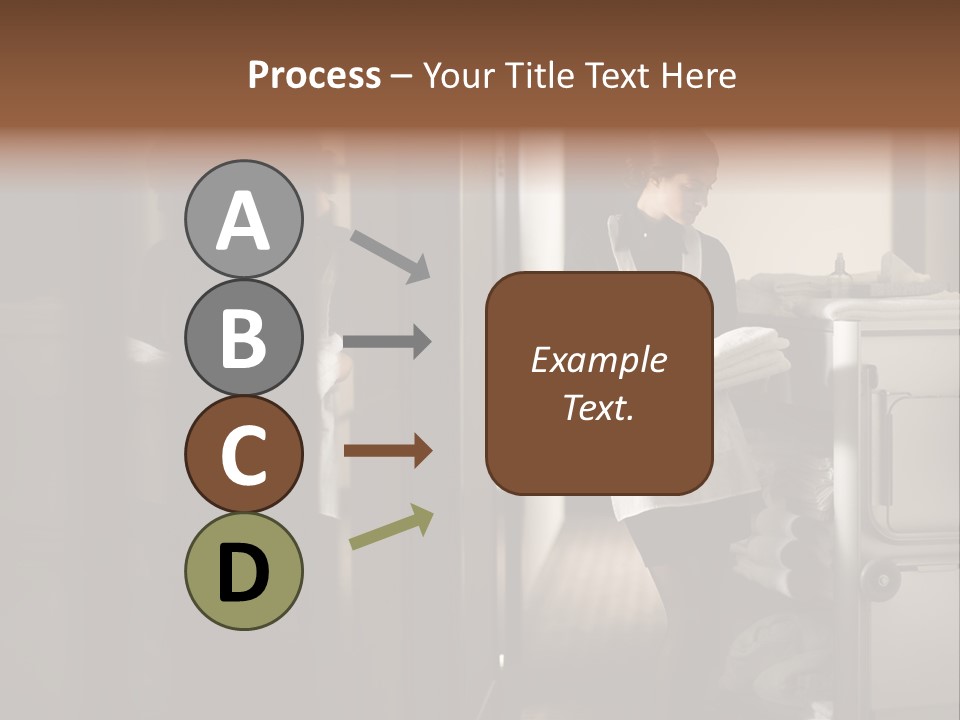 Bed Bedroom Corridor PowerPoint Template