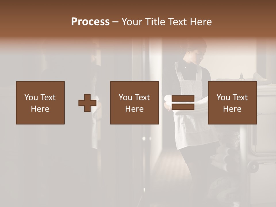 Bed Bedroom Corridor PowerPoint Template