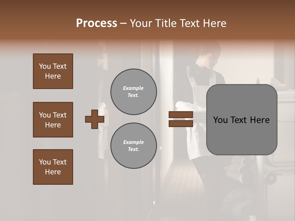 Bed Bedroom Corridor PowerPoint Template