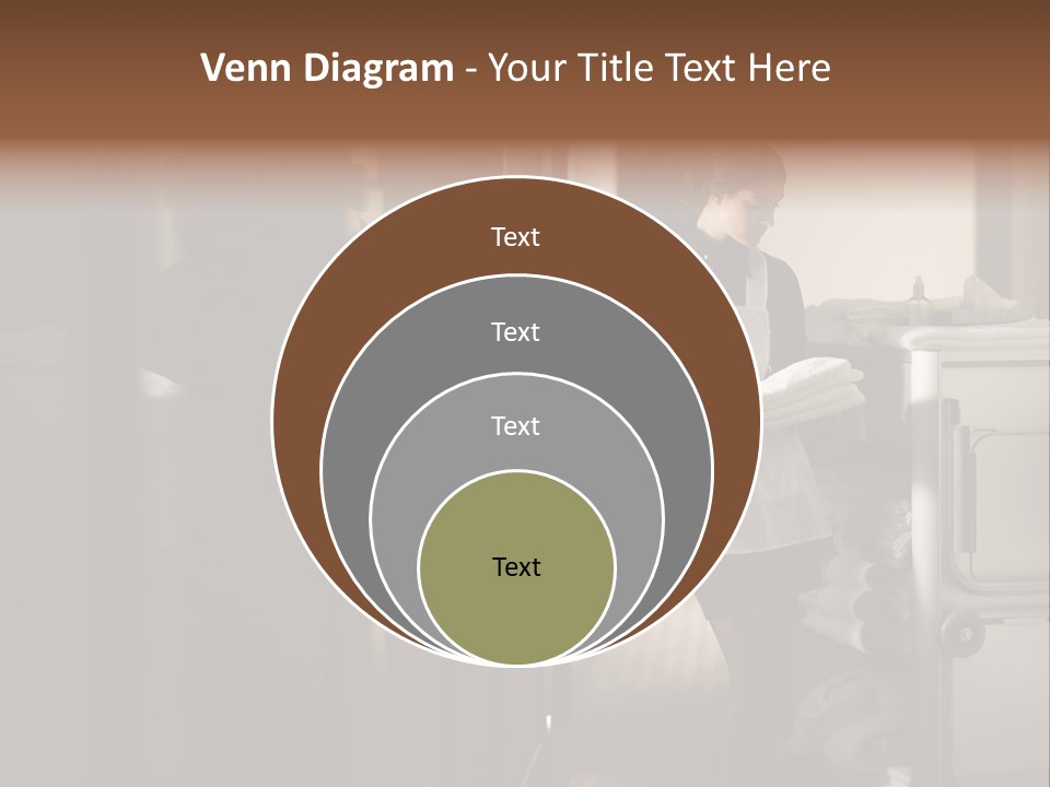 Bed Bedroom Corridor PowerPoint Template