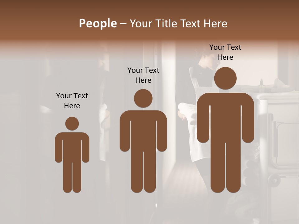 Bed Bedroom Corridor PowerPoint Template