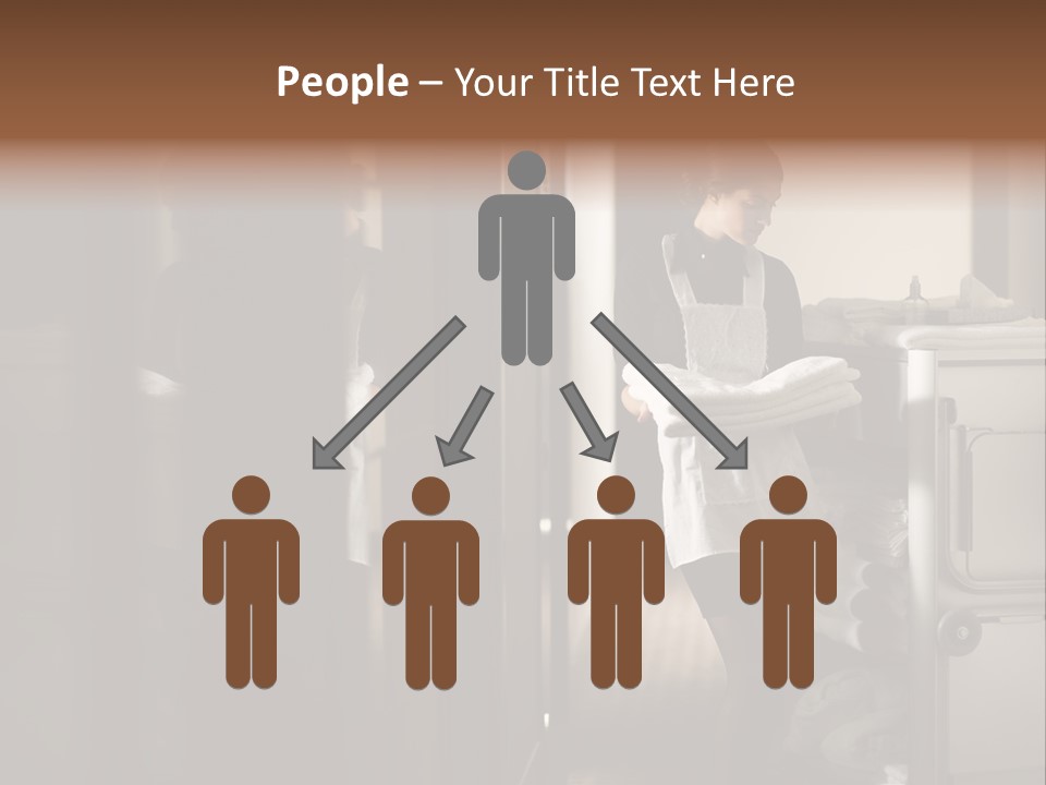 Bed Bedroom Corridor PowerPoint Template