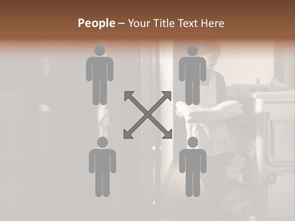 Bed Bedroom Corridor PowerPoint Template