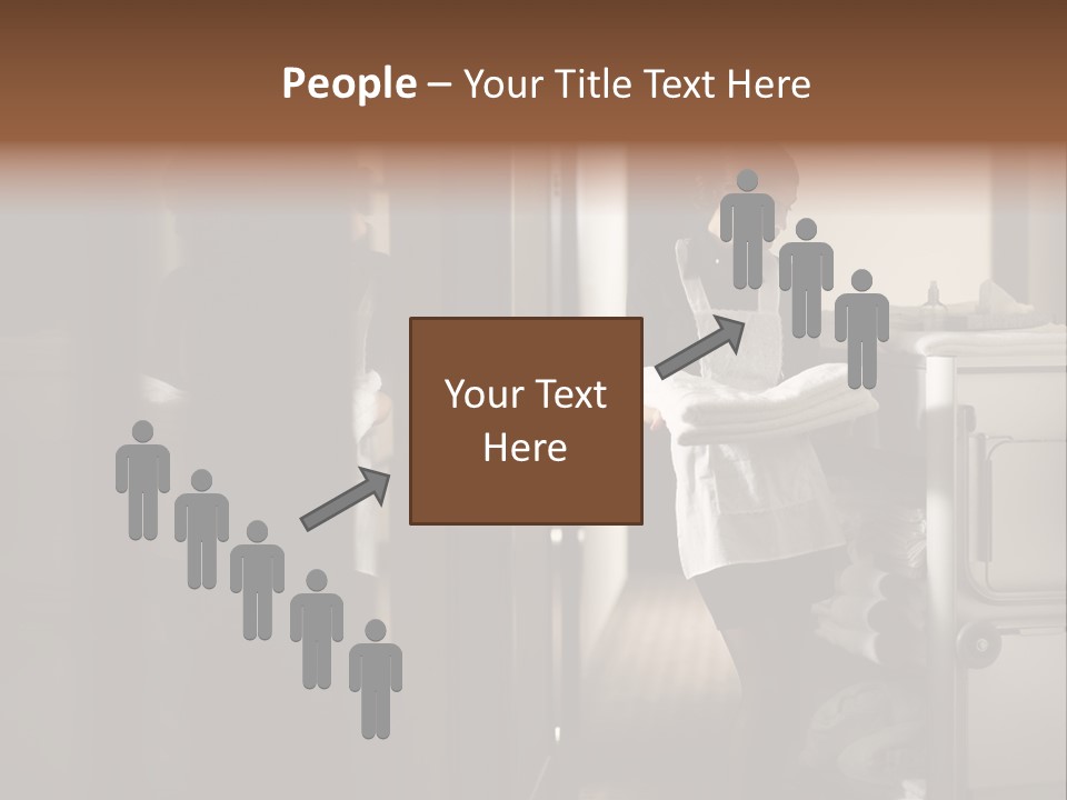 Bed Bedroom Corridor PowerPoint Template