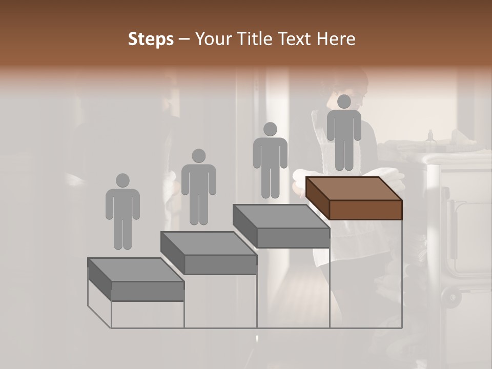 Bed Bedroom Corridor PowerPoint Template