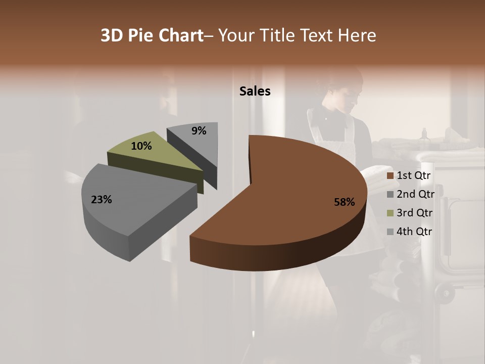 Bed Bedroom Corridor PowerPoint Template