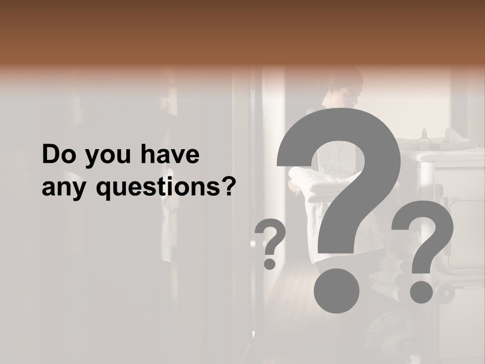 Bed Bedroom Corridor PowerPoint Template