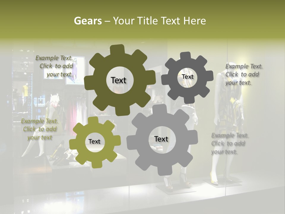 Purse Money Shoes PowerPoint Template