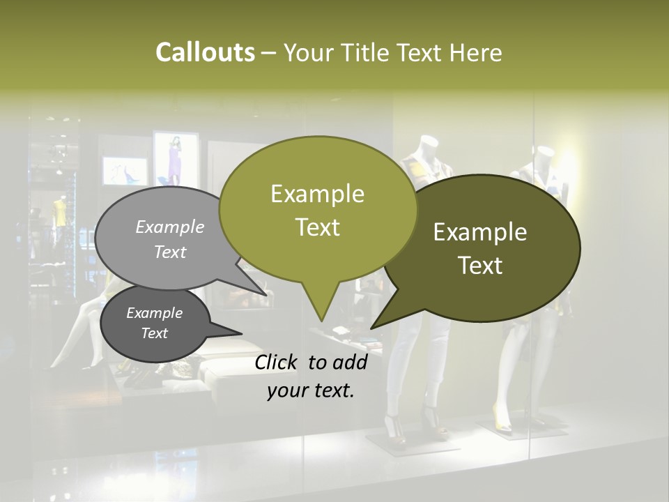 Purse Money Shoes PowerPoint Template