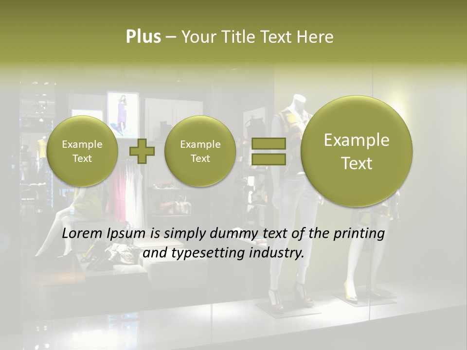 Purse Money Shoes PowerPoint Template