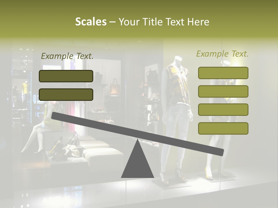 Purse Money Shoes PowerPoint Template