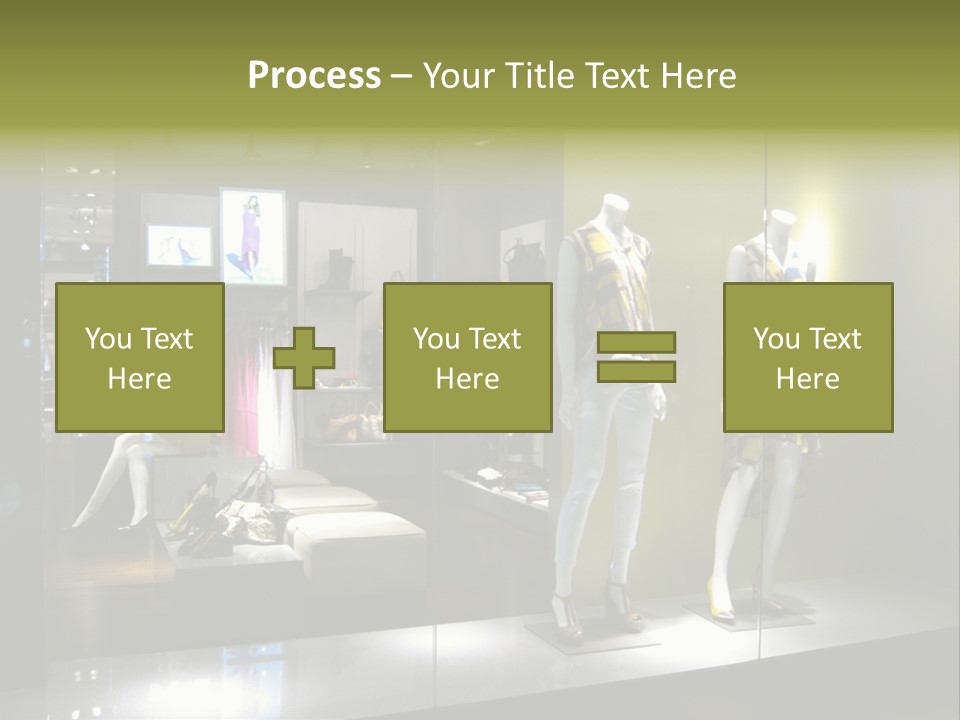 Purse Money Shoes PowerPoint Template