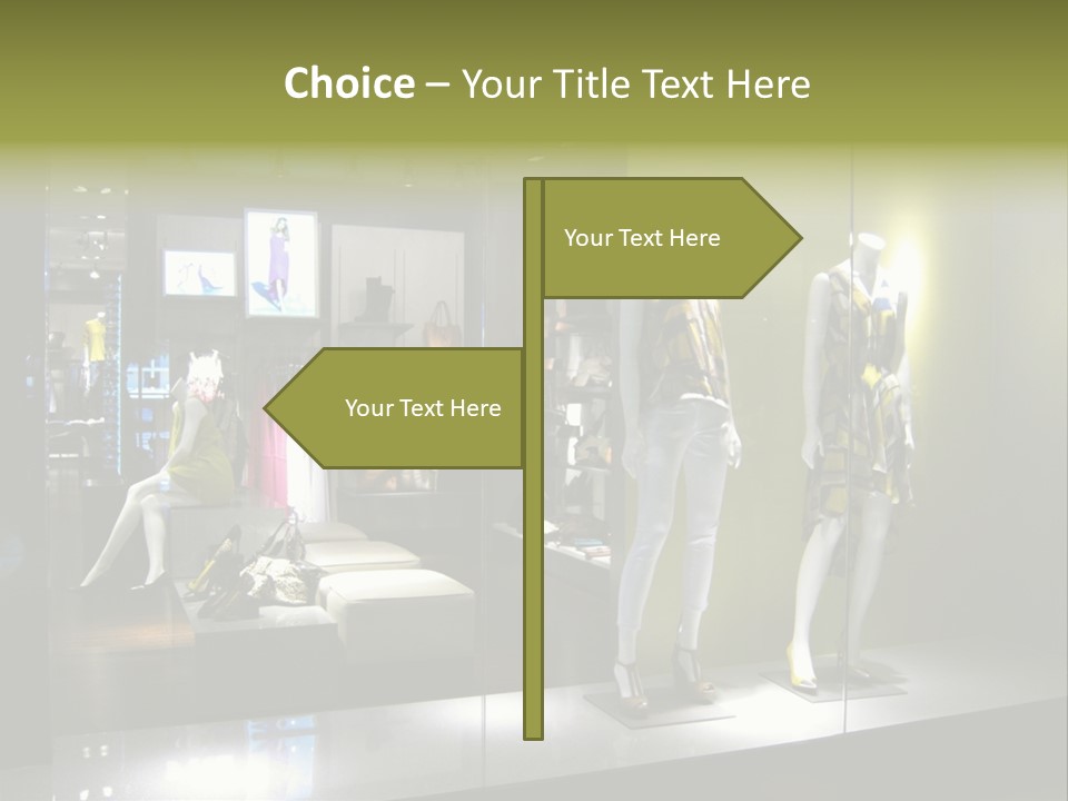 Purse Money Shoes PowerPoint Template