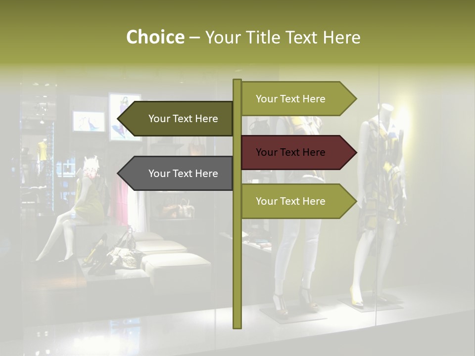 Purse Money Shoes PowerPoint Template