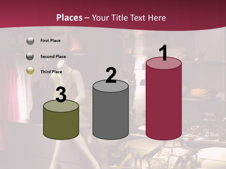 Clothing Manequins Store PowerPoint Template