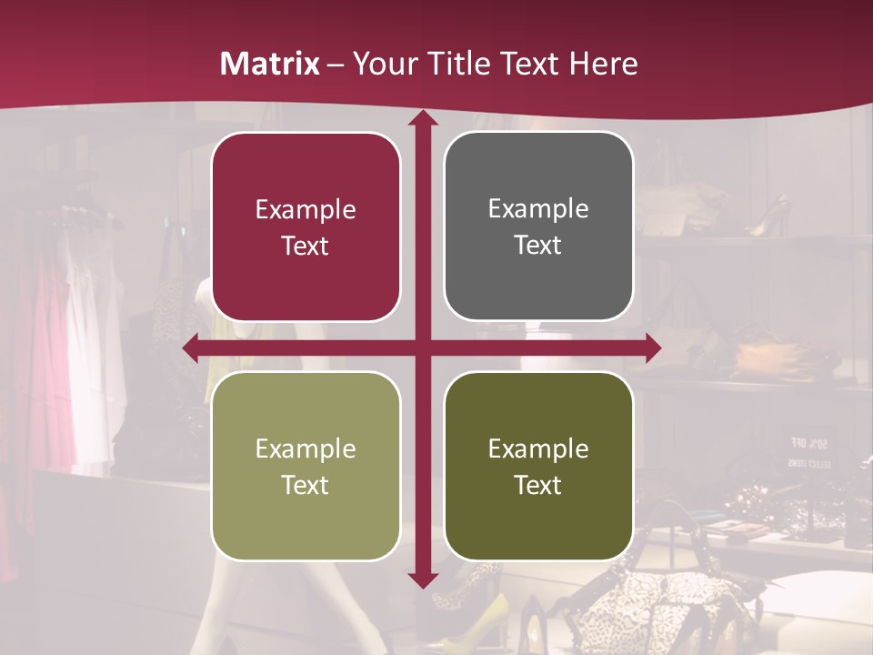 Clothing Manequins Store PowerPoint Template