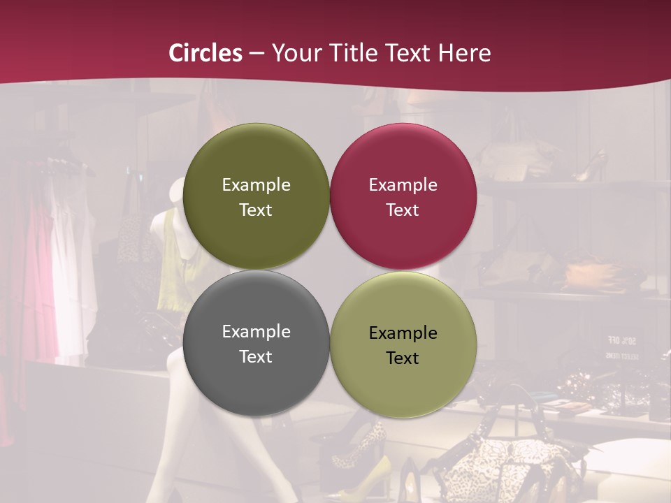 Clothing Manequins Store PowerPoint Template