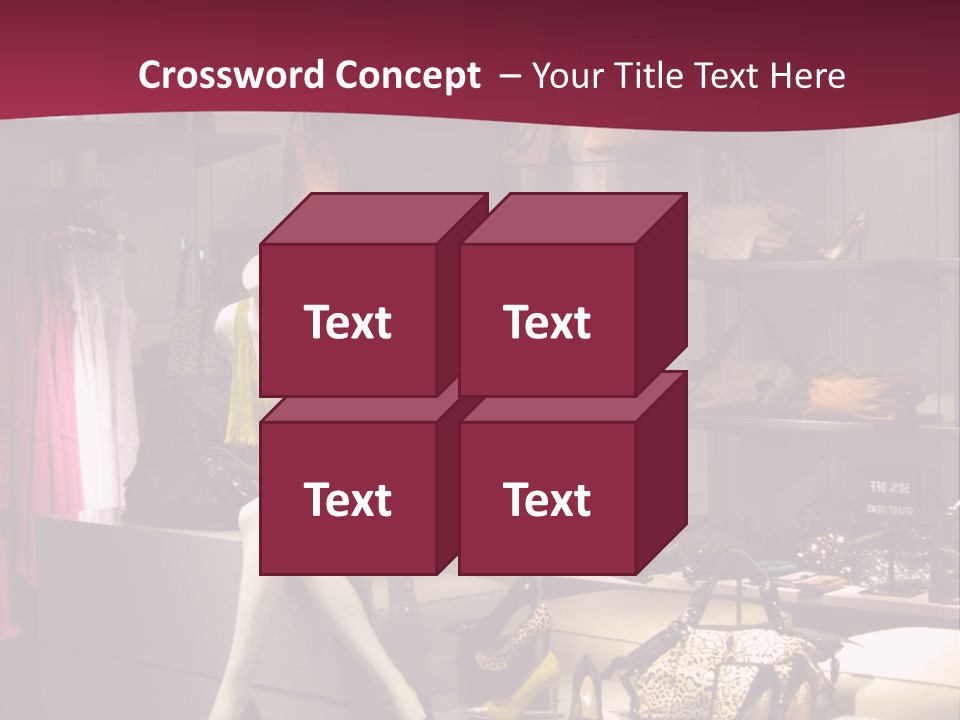 Clothing Manequins Store PowerPoint Template