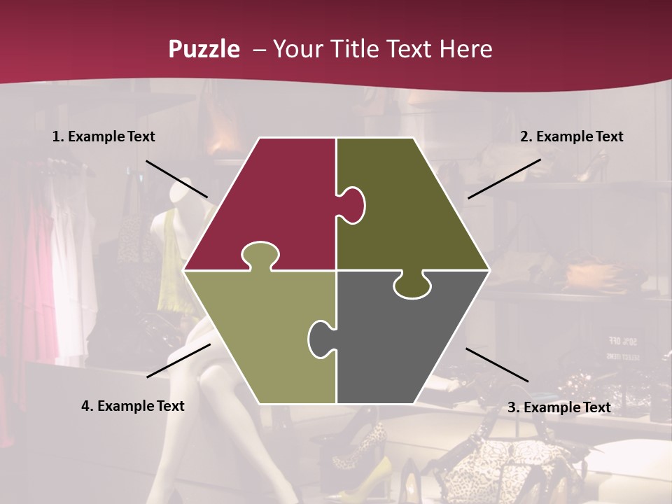 Clothing Manequins Store PowerPoint Template