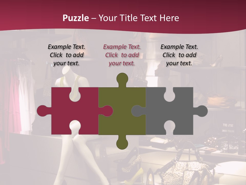 Clothing Manequins Store PowerPoint Template