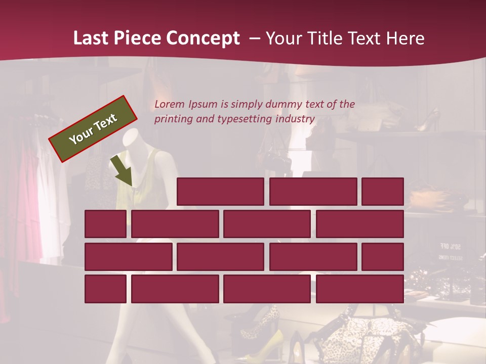 Clothing Manequins Store PowerPoint Template