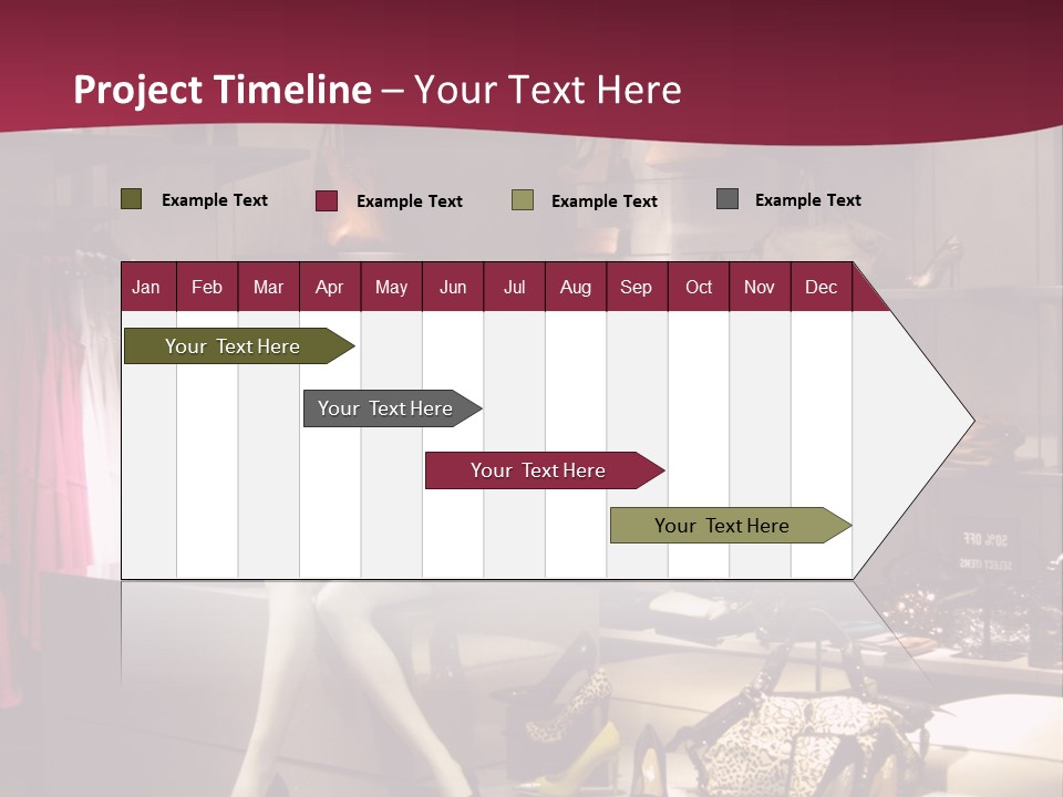 Clothing Manequins Store PowerPoint Template