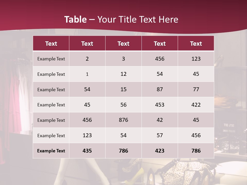 Clothing Manequins Store PowerPoint Template