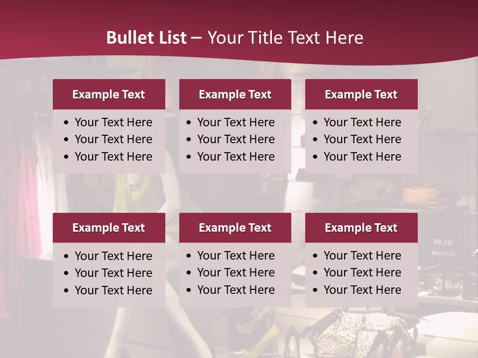Clothing Manequins Store PowerPoint Template