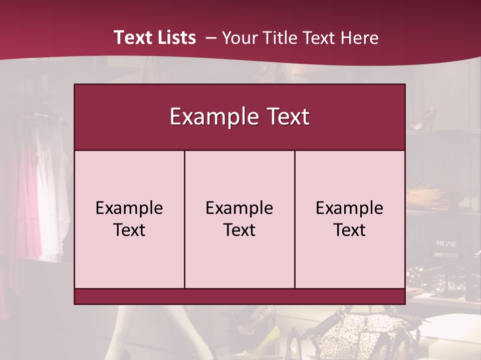 Clothing Manequins Store PowerPoint Template